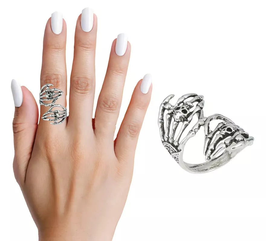 Translation missing: de.Anillo Manos Esqueleto de Metal