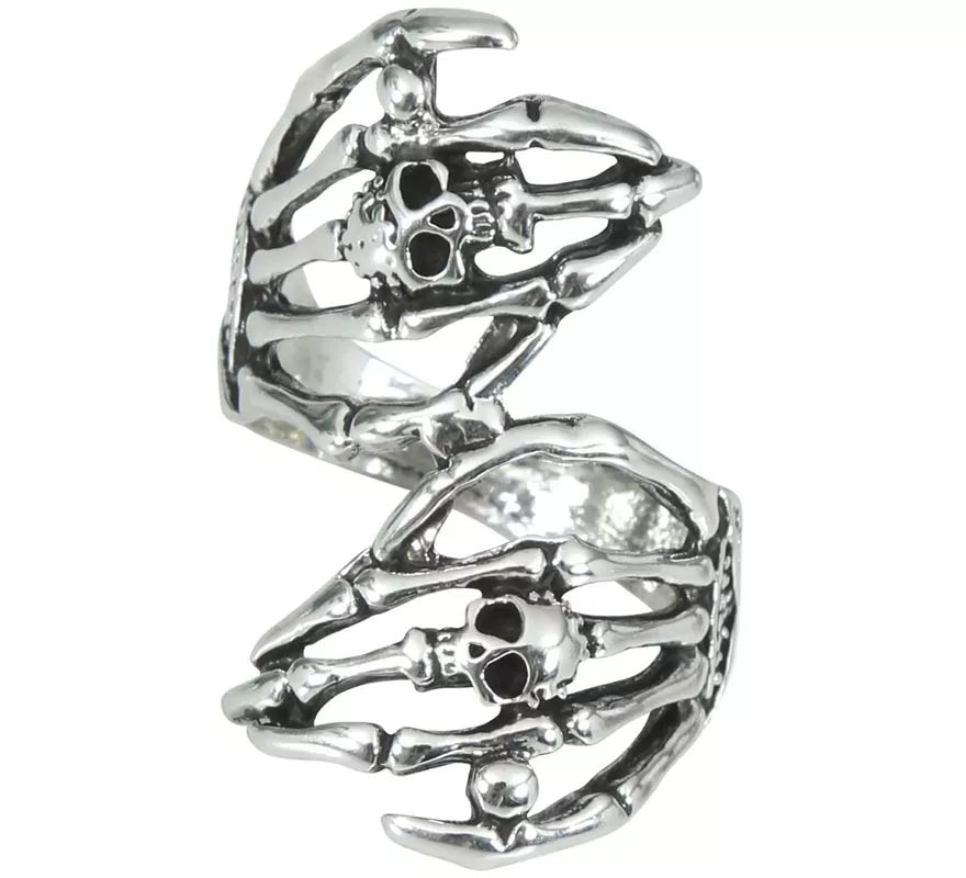 Translation missing: de.Anillo Manos Esqueleto de Metal
