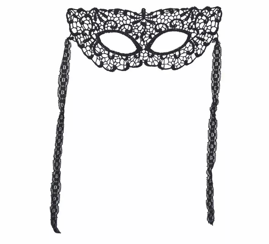 Translation missing: de.Antifaz Bordado Negro Elegante