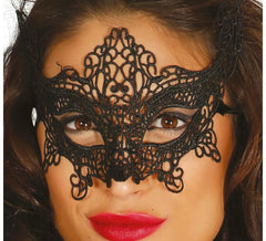 Gothic schwarz gestickte Maske