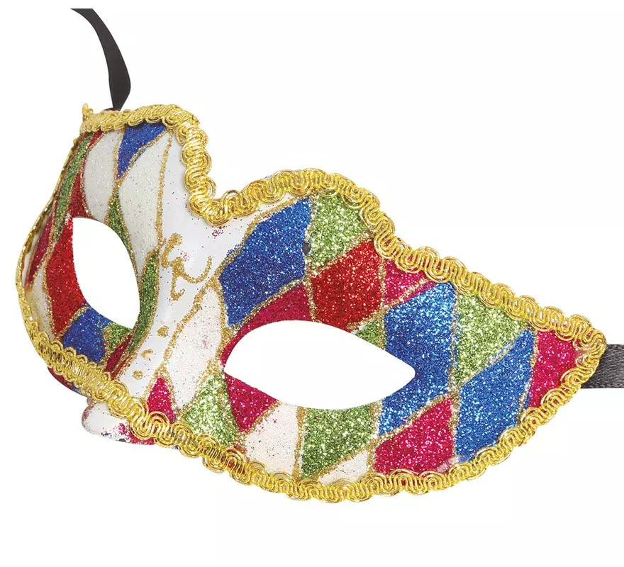Translation missing: de.Antifaz de Arlequin Multicolor