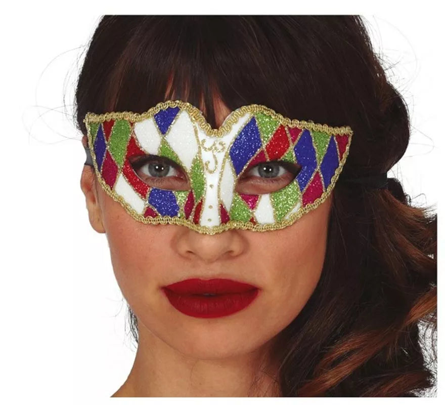 Translation missing: de.Antifaz de Arlequin Multicolor