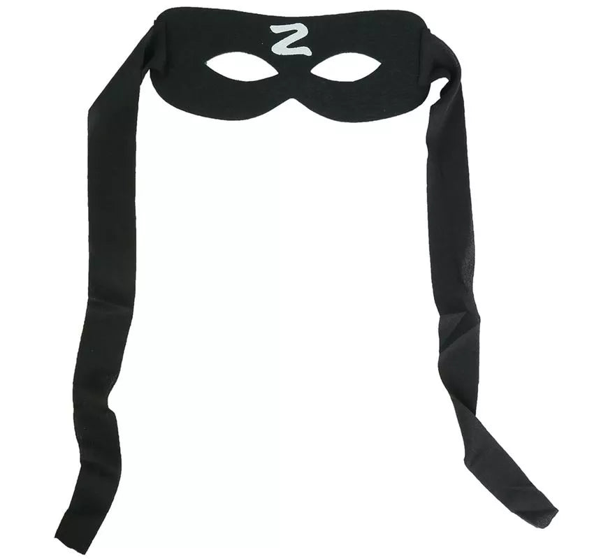 Antifaz de Bandido negro