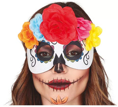 Catrina Maske mit Blumen