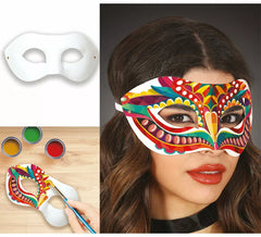 Vintage-Maske zum Bemalen für Erwachsene