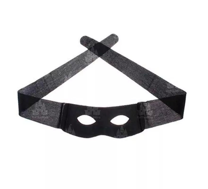 Translation missing: de.Antifaz de negro de bandido enmascarado