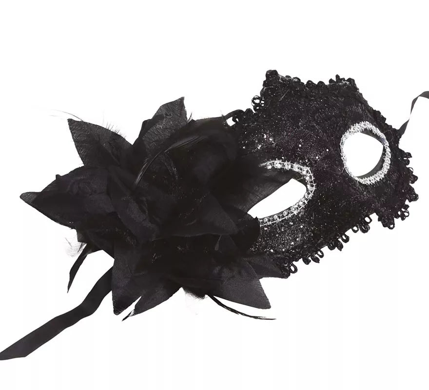 Translation missing: de.Antifaz Negro con Flor
