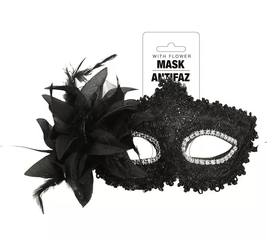 Translation missing: de.Antifaz Negro con Flor