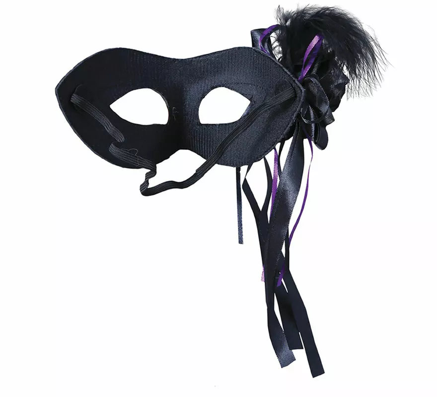 Translation missing: de.Antifaz Negro con Pluma