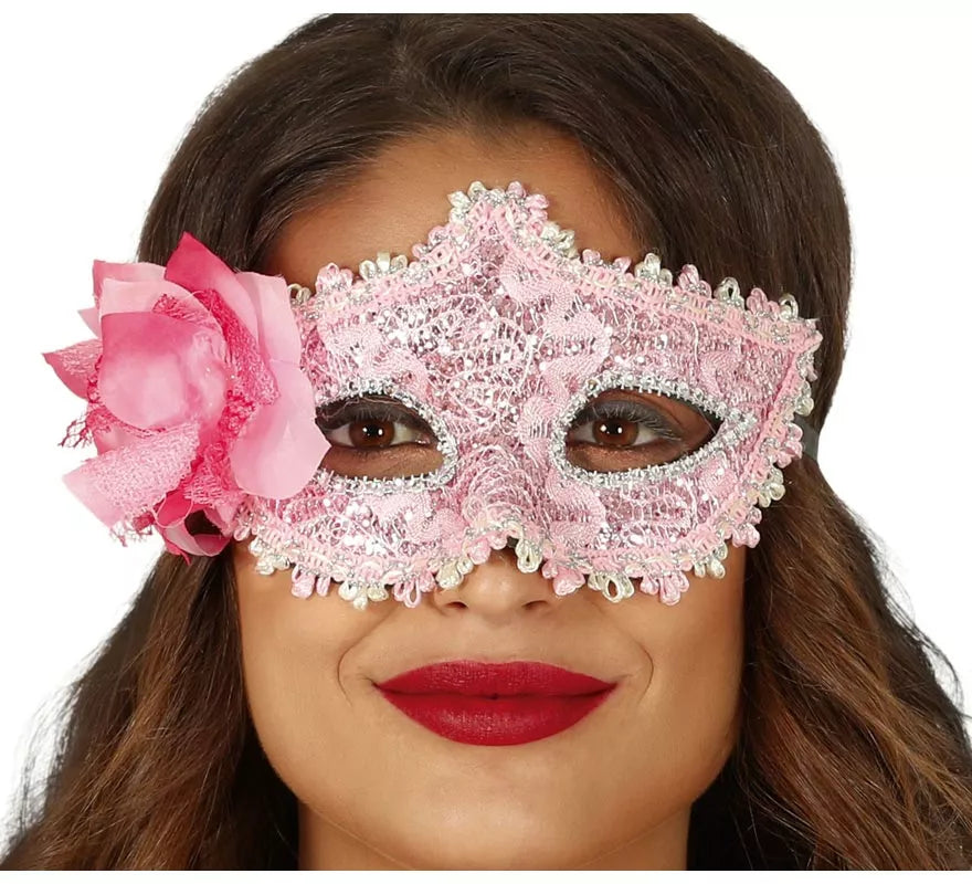 Translation missing: de.Antifaz Rosa con Flor