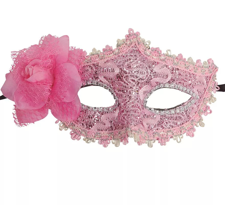 Translation missing: de.Antifaz Rosa con Flor