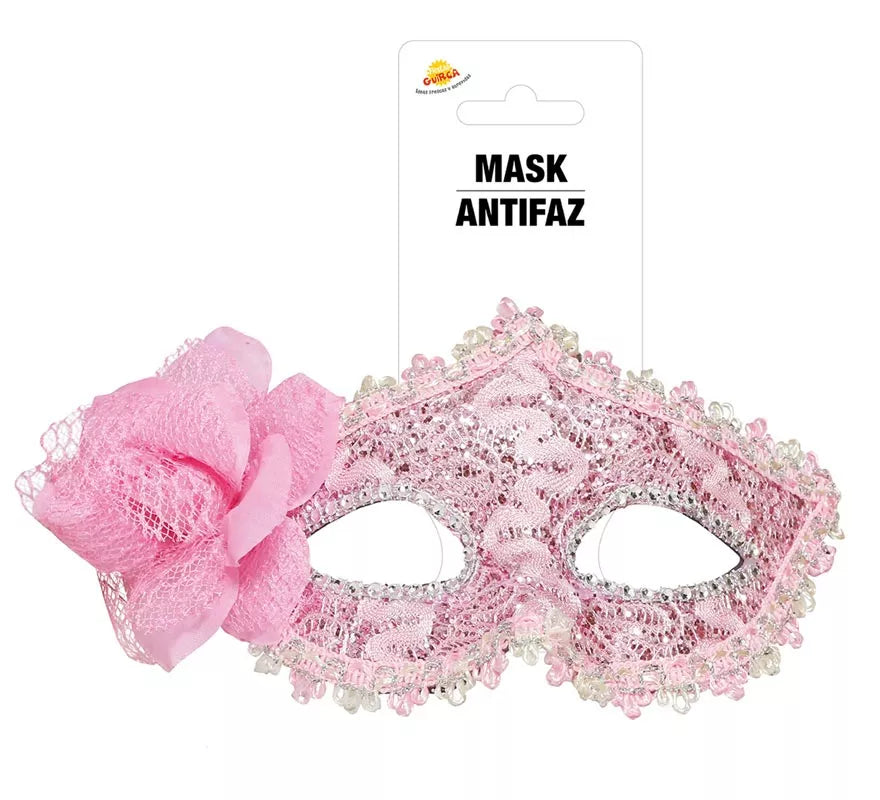 Translation missing: de.Antifaz Rosa con Flor