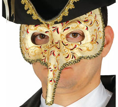 Venezianische Maske mit langer Nase