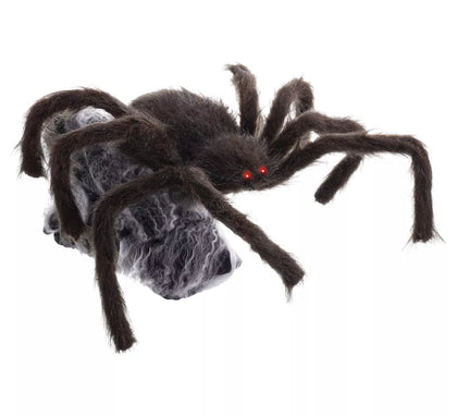 Araña marrón y negra de 28x50x70 cm