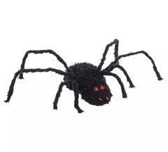 Schwarze Spinne mit Licht, Ton und Bewegung 95x30x10 cm