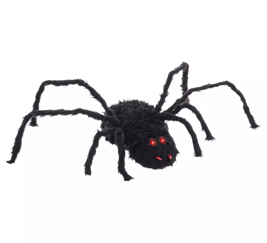 Translation missing: de.Araña negra con Luz, Sonido y Movimiento de 95x30x10 cm