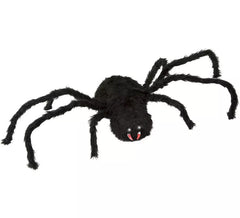 Schwarze Spinne mit Bewegung, Licht und Ton 125x30 cm