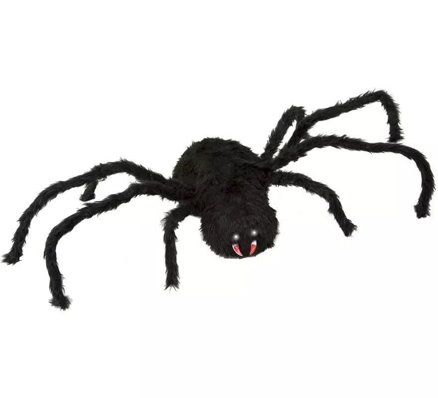 Translation missing: de.Araña Negra con Movimiento, Luz y Sonido 125x30 cm