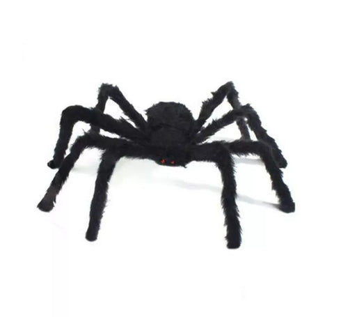 Araña negra patas cortas de 75 cm