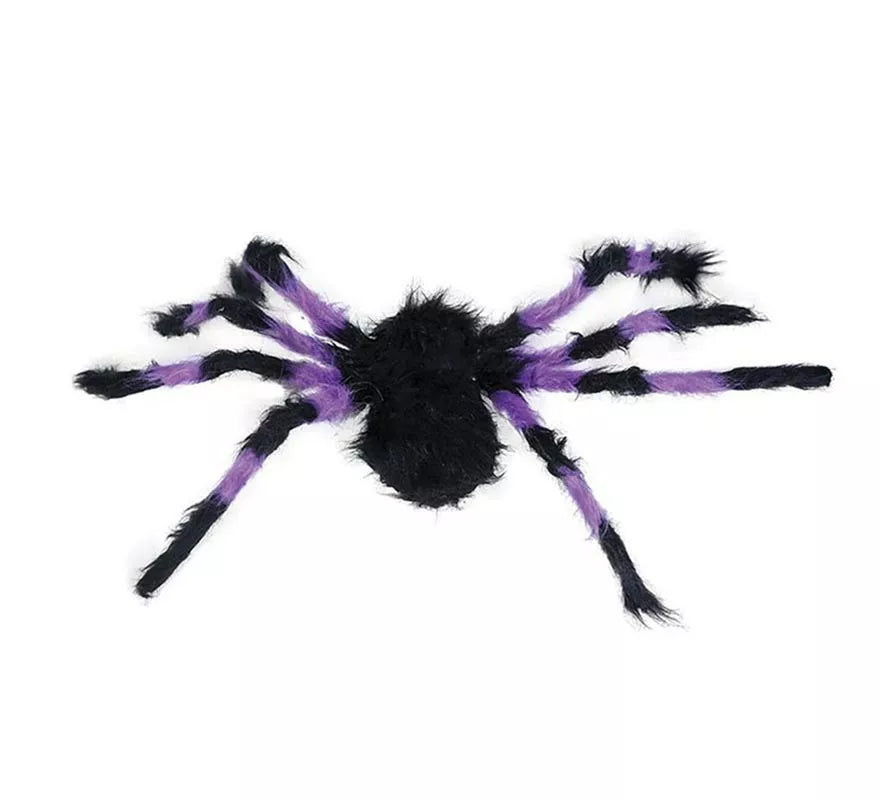Translation missing: de.Araña Peluda lila y negra de 75 cm