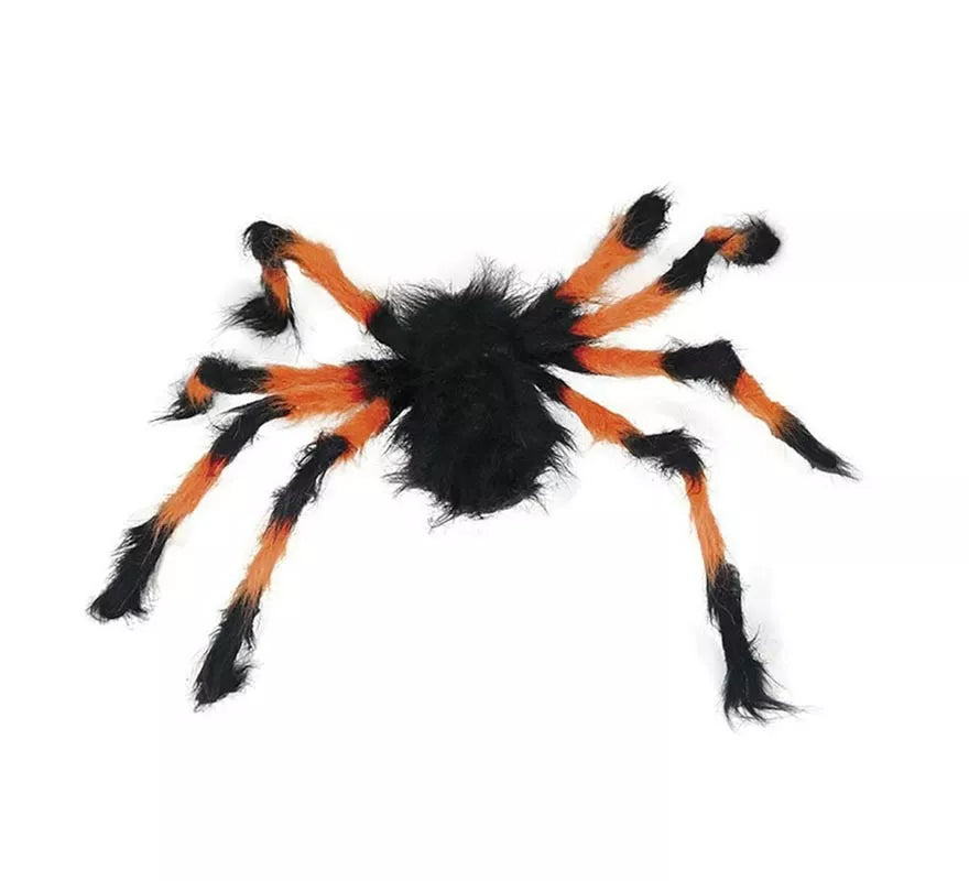 Translation missing: de.Araña Peluda naranja y negra de 75 cm