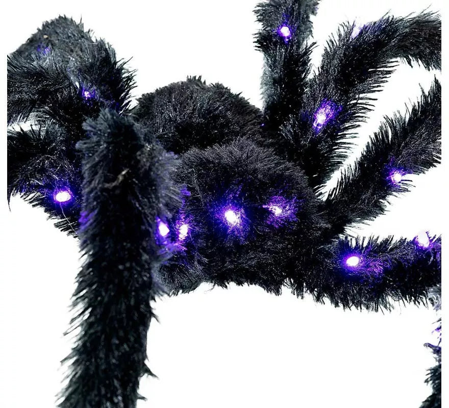 Translation missing: de.Araña peluda negra con luz de 86 cm