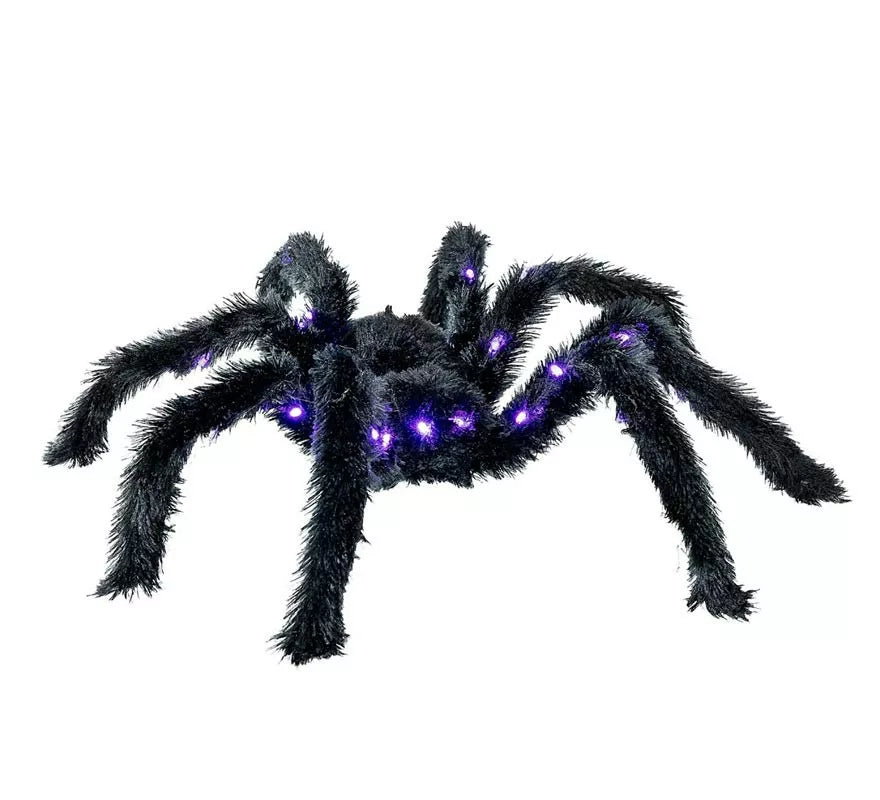 Translation missing: de.Araña peluda negra con luz de 86 cm