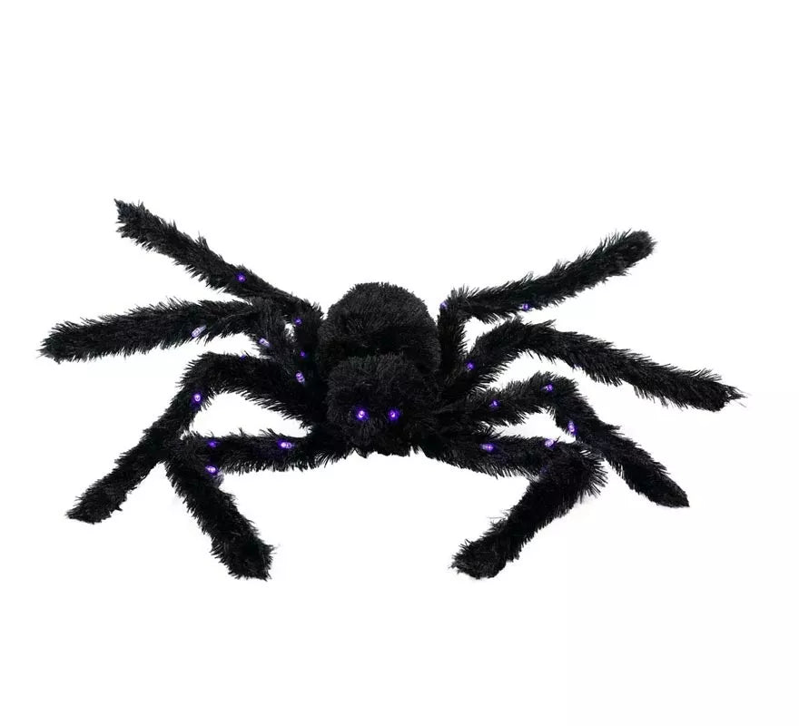 Translation missing: de.Araña peluda negra con luz de 86 cm