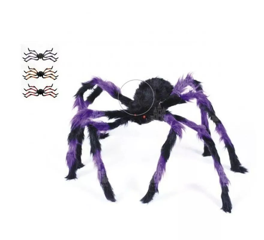 Translation missing: de.Araña Peluda púrpura y negro de 125 cm