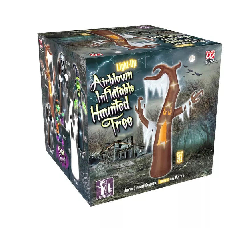 Translation missing: de.Árbol de los Hechizos Auto Hinchable de Halloween con Iluminación de 244 cm
