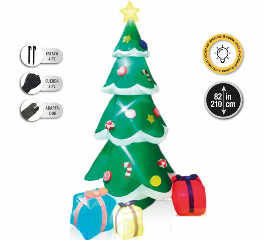 Translation missing: de.Árbol de Navidad Hinchable con LED de 210 cm