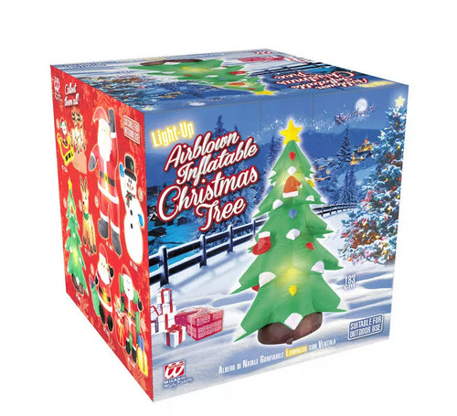 Árbol de Navidad Hinchable Luminoso con Ventilador de 183 cm
