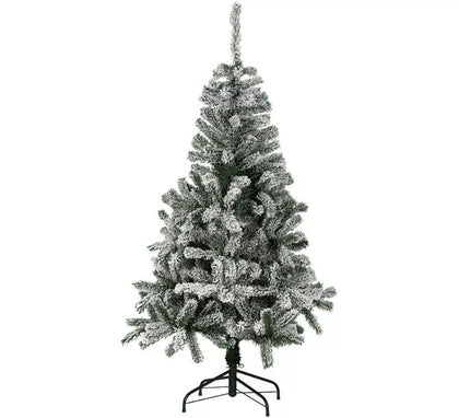 Árbol de Navidad Nevado Alaska con Pie de Metal de 120 cm