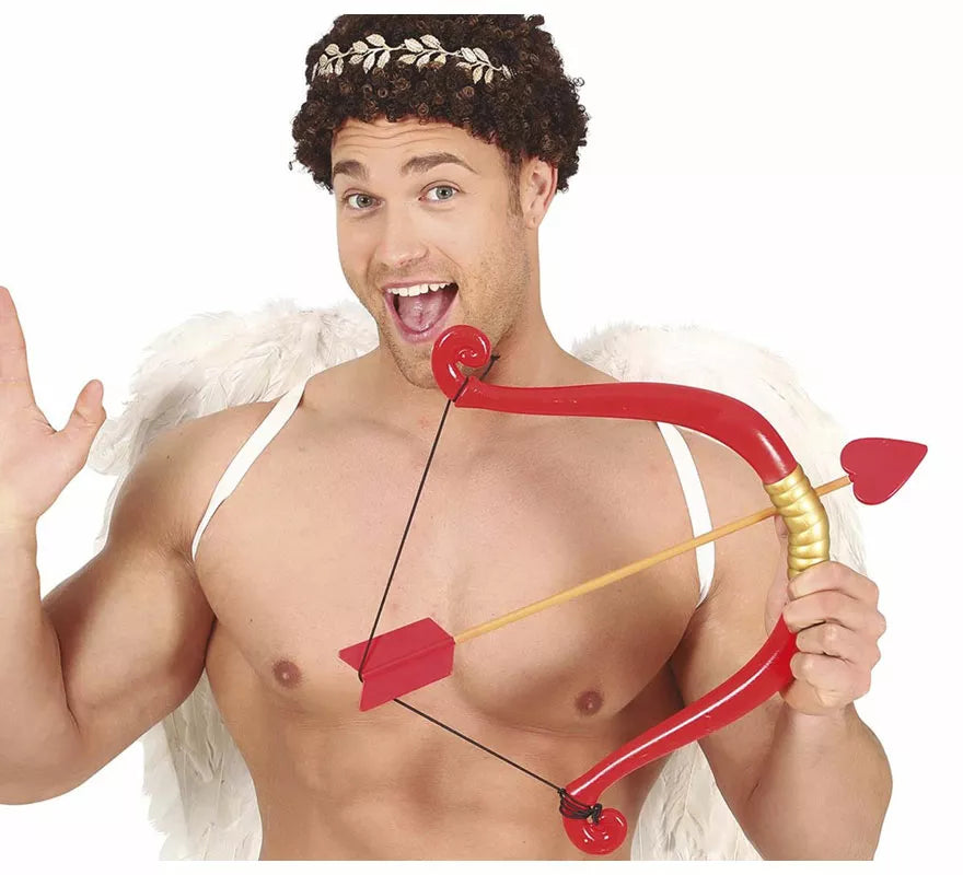 Translation missing: de.Arco Rojo de Cupido con Flecha de 58 cm