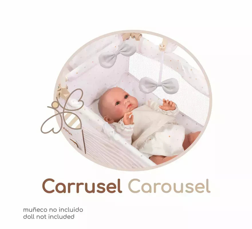 Armario Cambiador Plegable con Accesorios para Muñecas de hasta 42 cm