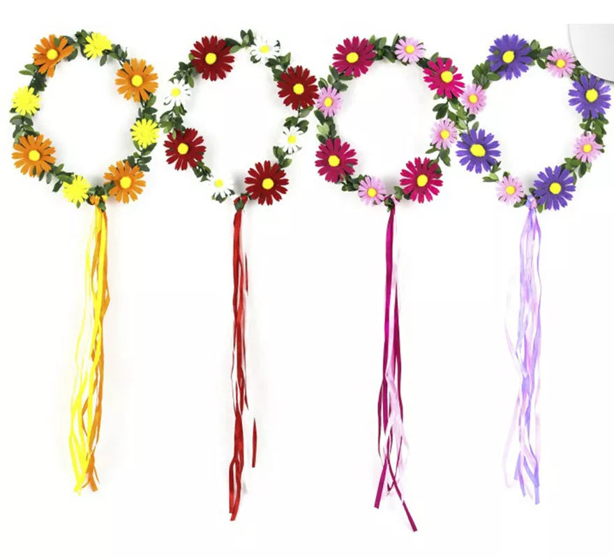 Translation missing: de.Aro de Flores con cinta en colores surtidos