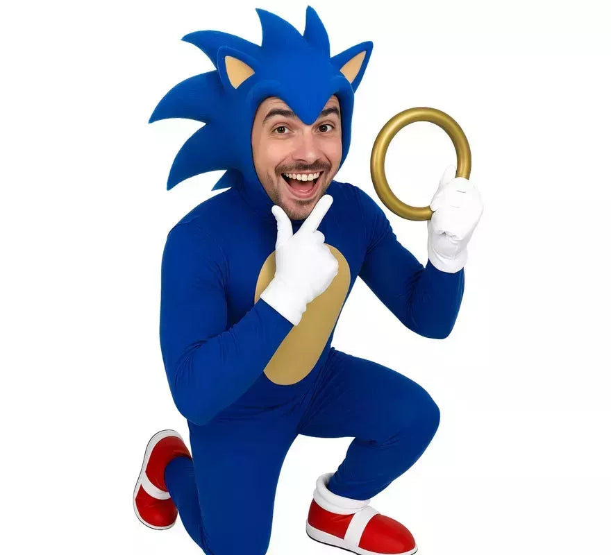 Translation missing: de.Pack de 3 Aros dorados de Erizo azul de 17,5 cm