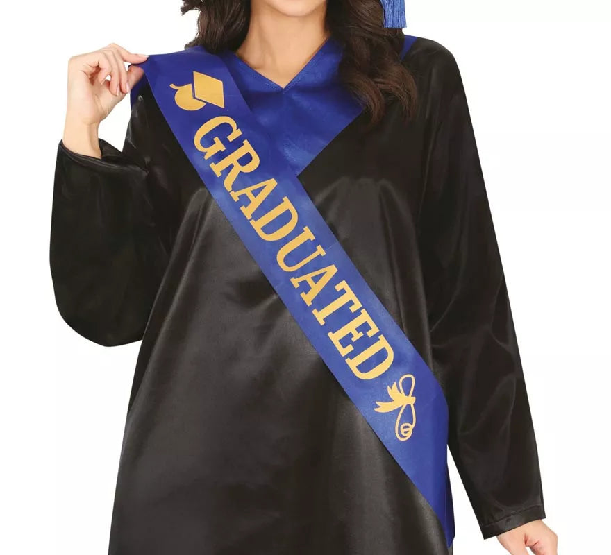 Translation missing: de.Banda de Graduado azul adulto