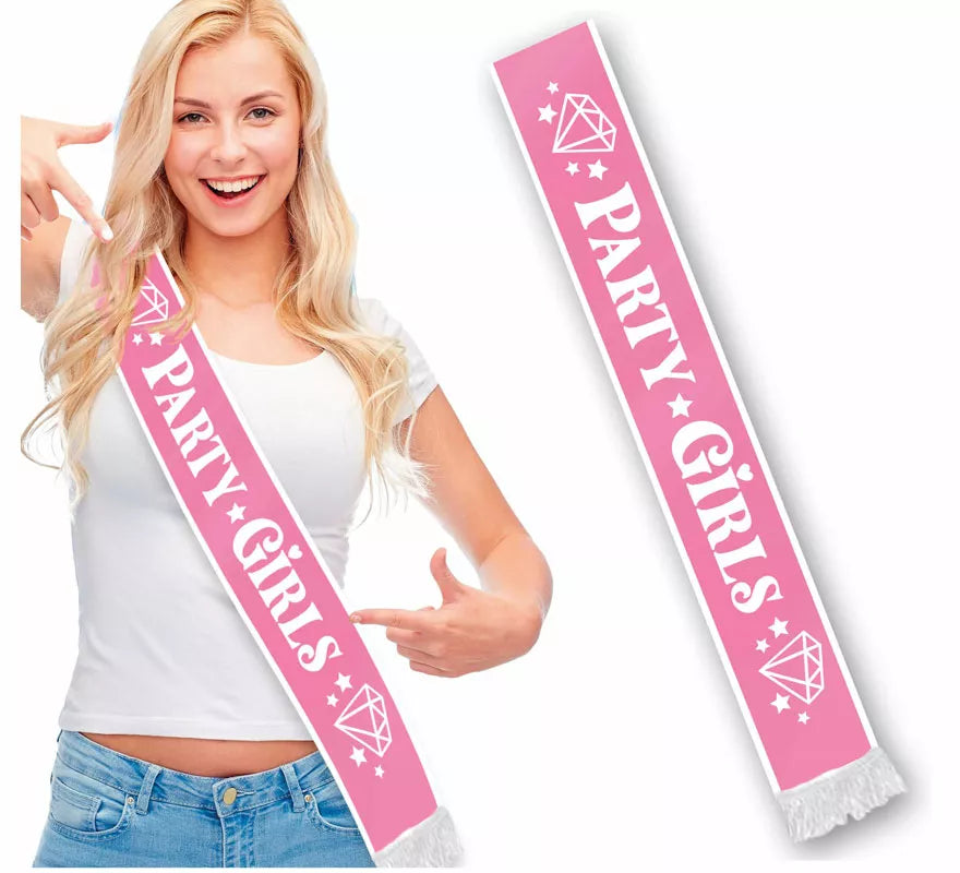 Translation missing: de.Banda Party Girls rosa diamantes
