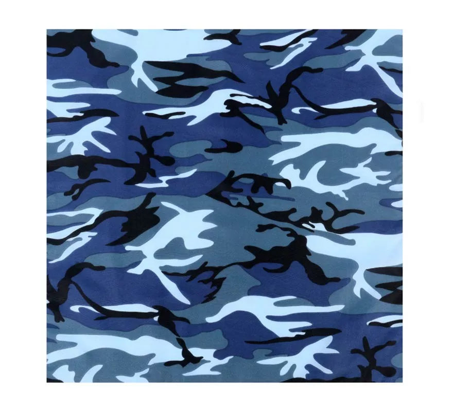 Translation missing: de.Bandana Camuflaje azul de 54x54 cm
