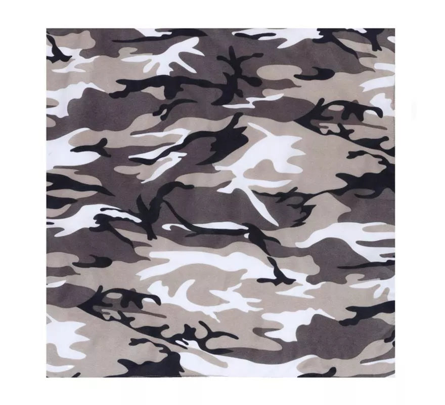 Translation missing: de.Bandana Camuflaje gris de 54x54 cm