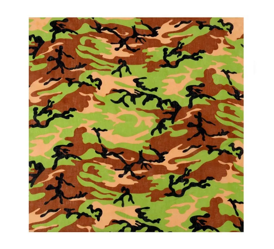 Translation missing: de.Bandana Camuflaje verde de 54x54 cm