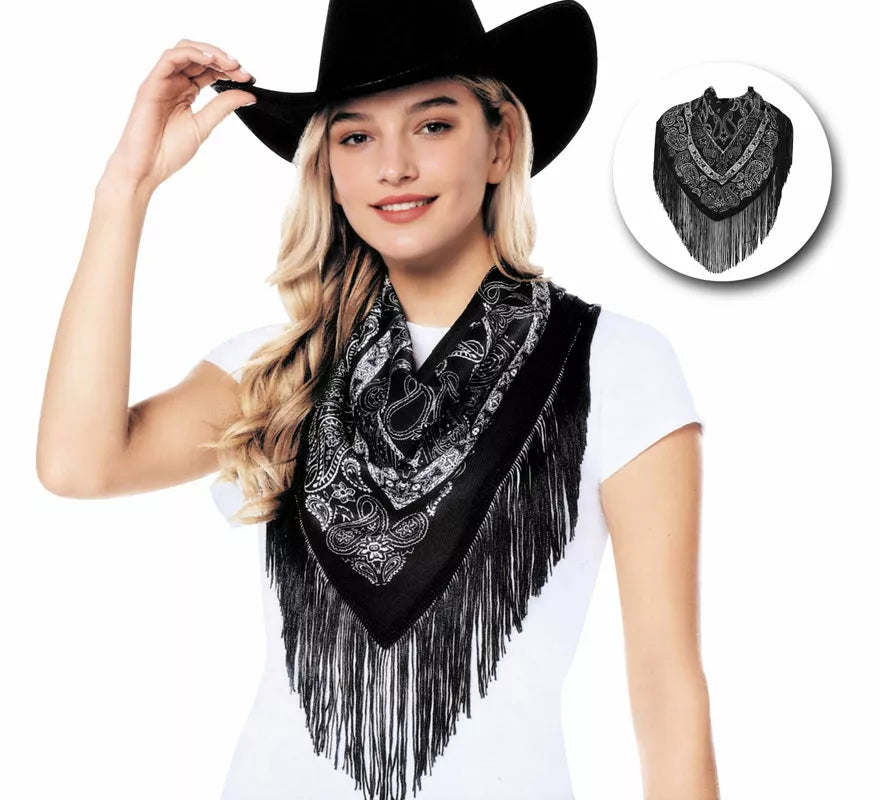 Translation missing: de.Bandana de Vaquero del Oeste con Flecos