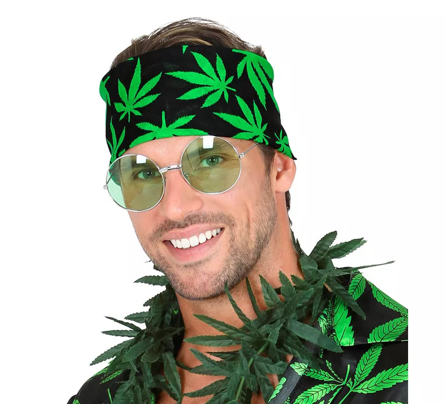 Bandana Hojas de Marihuana de 55X55 cm