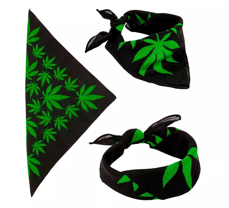 Translation missing: de.Bandana Hojas de Marihuana de 55X55 cm