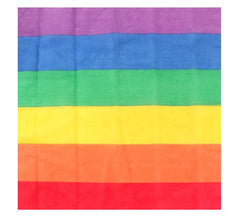 Regenbogen-Bandana oder Schal mit dicken Streifen von 54 x 54 cm