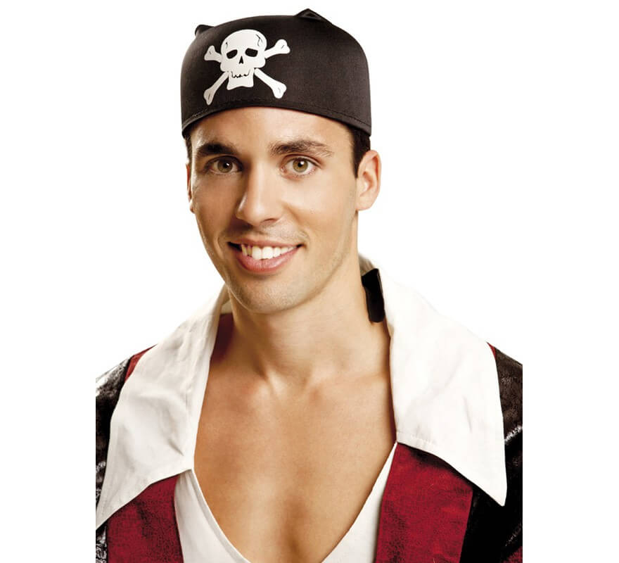 Translation missing: de.Bandana o Pañuelo Negro de Pirata para adultos