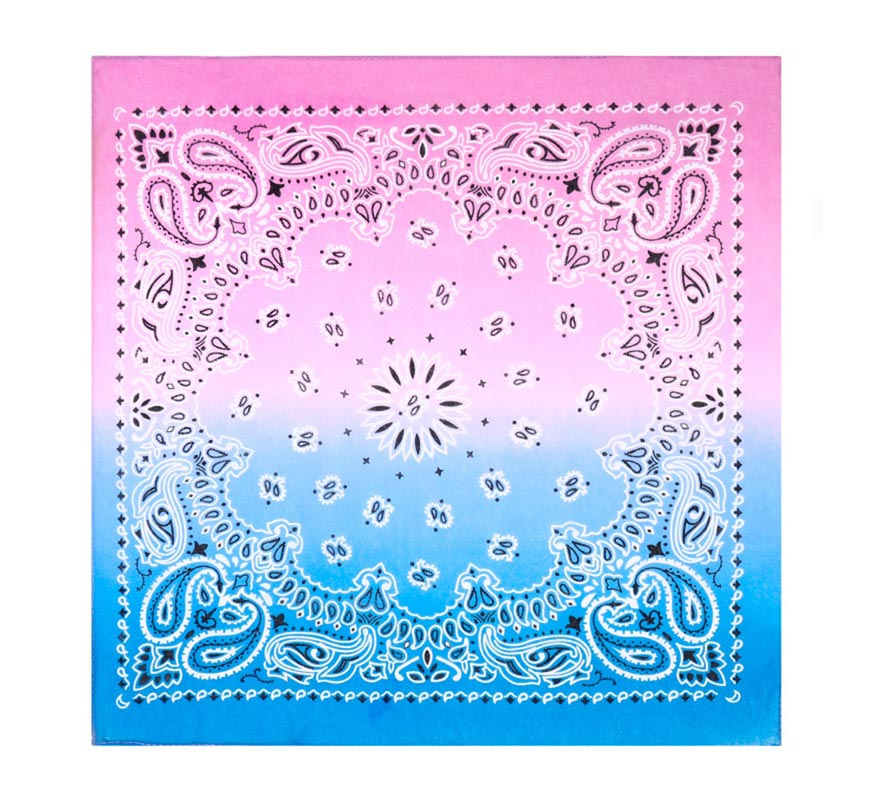 Translation missing: de.Bandana o Pañuelo Paisley Degradado púrpura de 54x54 cm