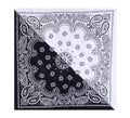 Bandana o Pañuelo Paisley negro de 54x54 cm en varios colores