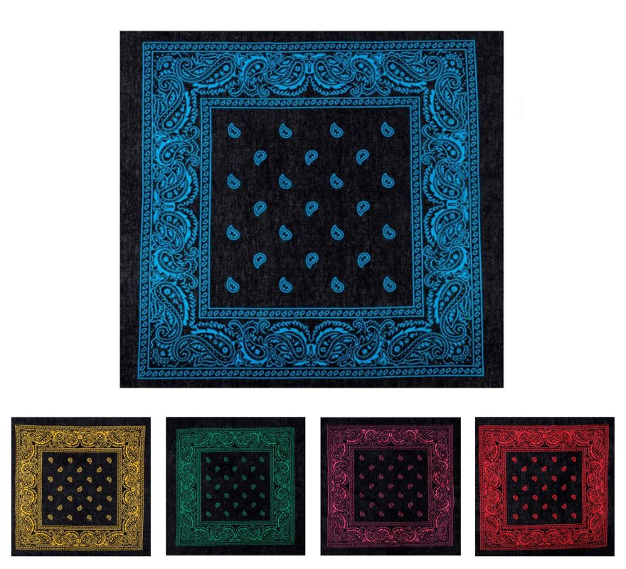 Translation missing: de.Bandana o Pañuelo Paisley Off de 54x54 cm en varios colores